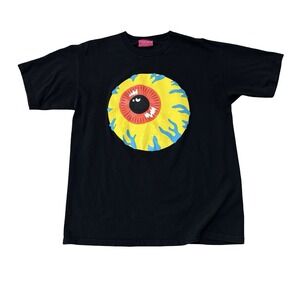 Mishka NYC Men's Keep Watch Blood Shot Eyes T Shirt USA Made Size Large 21 x 28